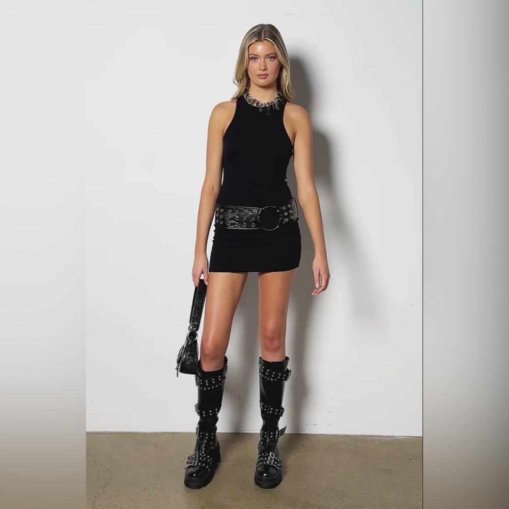 New with tags. Black dress/belt
